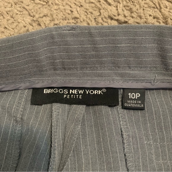 NWT Briggs New York Petite Pinstripe Pants 10P - Picture 3 of 10